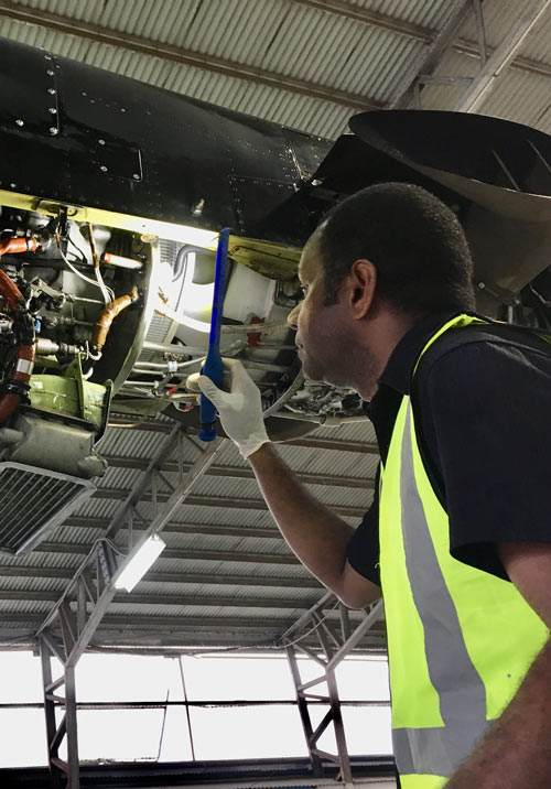 PASO casestudy osca - Man fixing plane